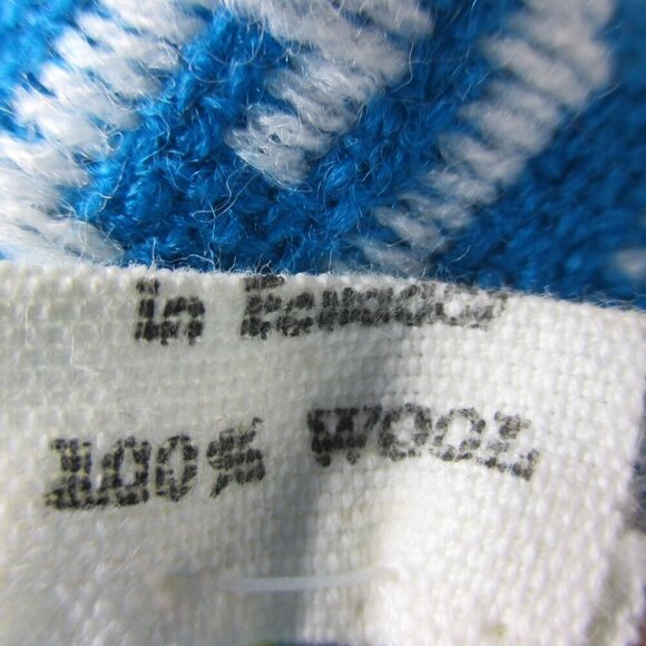 Vintage Womens Wool Aztec Fringed Scarf Neck Poncho O/S Handmade in Ecuador - Picture 5 of 7